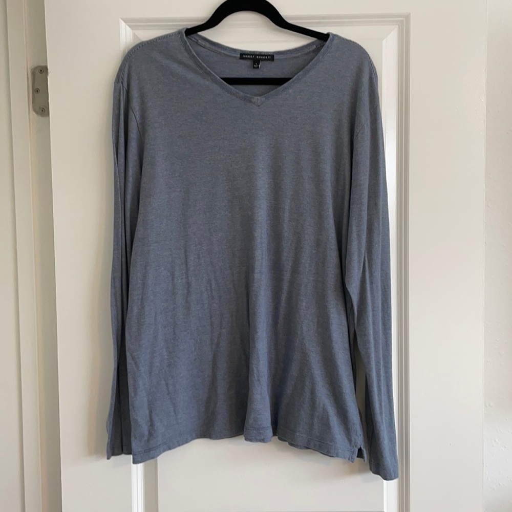 Robert barakett long sleeve pen stopped tee